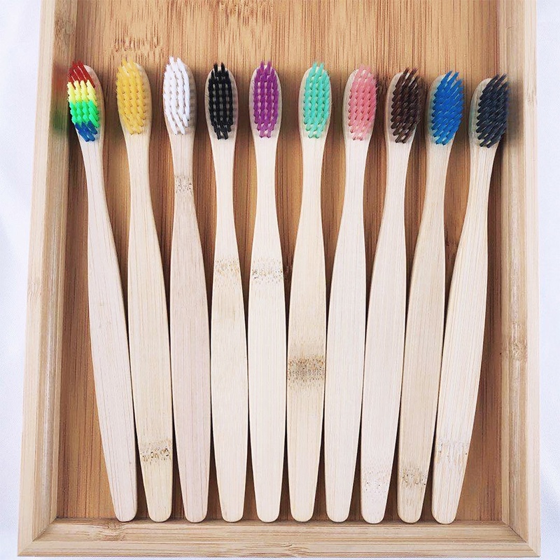 Sikat Gigi Kayu Bambu Premium Perfect Smile Bamboo Toothbrush Natural Eco Friendly Biodegradable Soft Bristles - PD