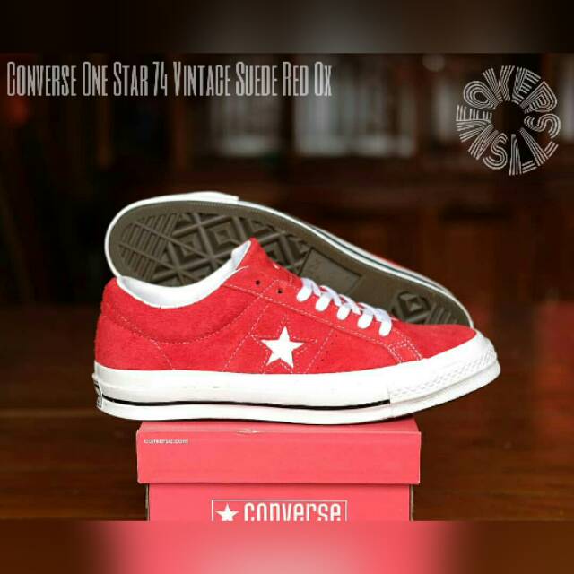 Converse One Star 74 Vintage Suede Red Ox