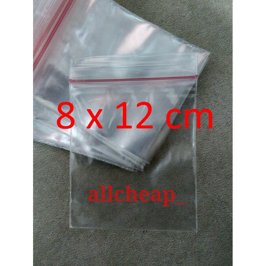 100LBR plastik KLIP 8x12 plastic clip seal zipper bag sealer ziplock PE