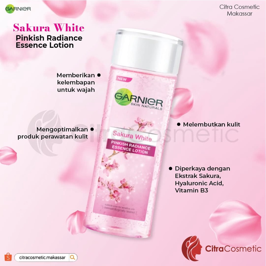 Garnier Sakura White Series Whip Foam | Pinkish Radian Foam | Essens Lotion | Night Cream | Whitening Serum Cream | Body Lotion