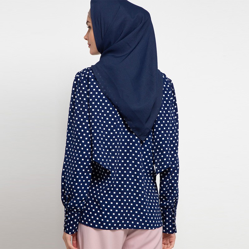 Jini Blouse In Navy Print