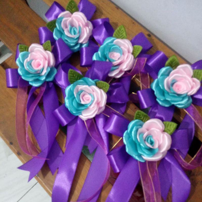 Pita Bunga hias mobil pengantin untuk pintu mobil