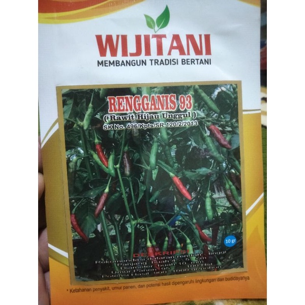 Cabe Rawit Hijau Unggul Rengganis 93 (bisa COD)