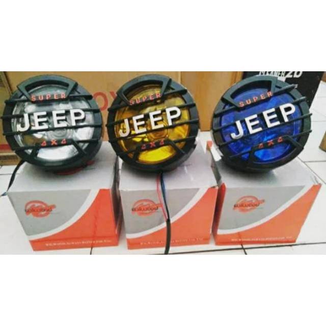 LAMPU DEPAN MODEL JEEP SINGLE (BAUT SAMPING) BISA UNTUK REFLEKTOR CB, GL, MP, TIGER, RX KING DLL