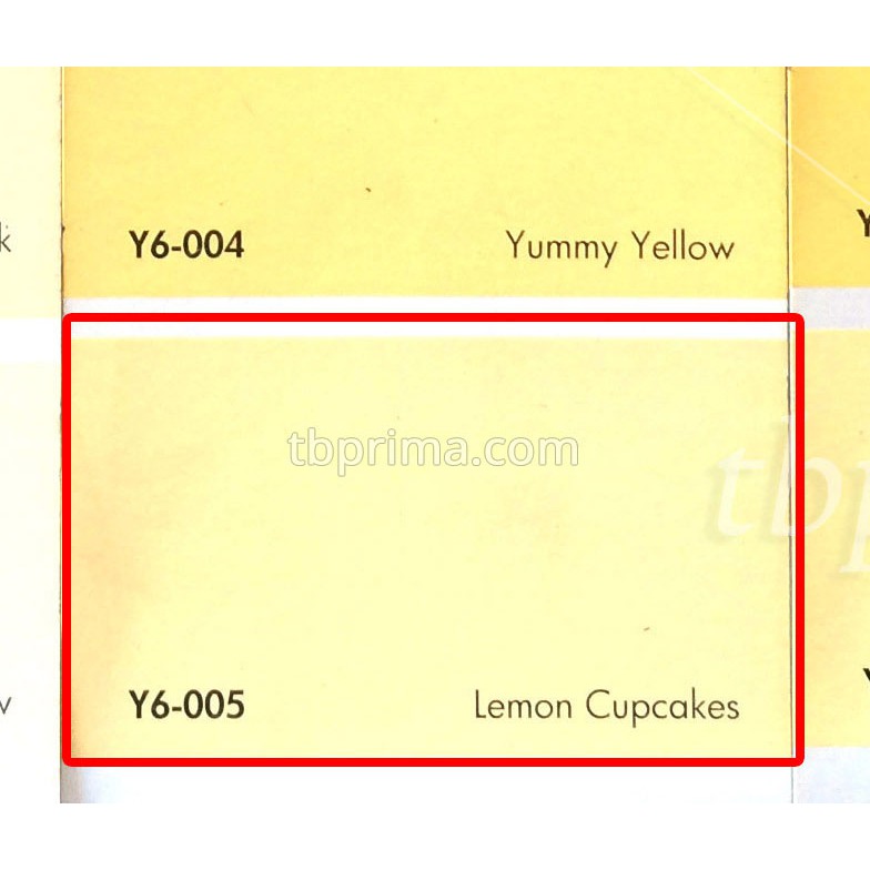 No Drop Tinting Y6-005 Lemon Cupcakes 1 kg