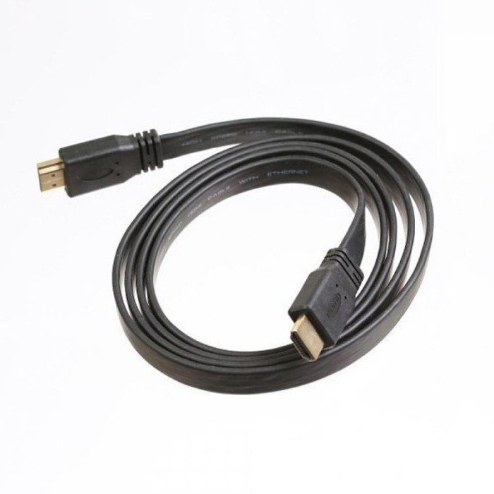 KABEL HDMI to HDMI Cable FLAT Cable Male - Male VERSI 1.4 3D 1080P