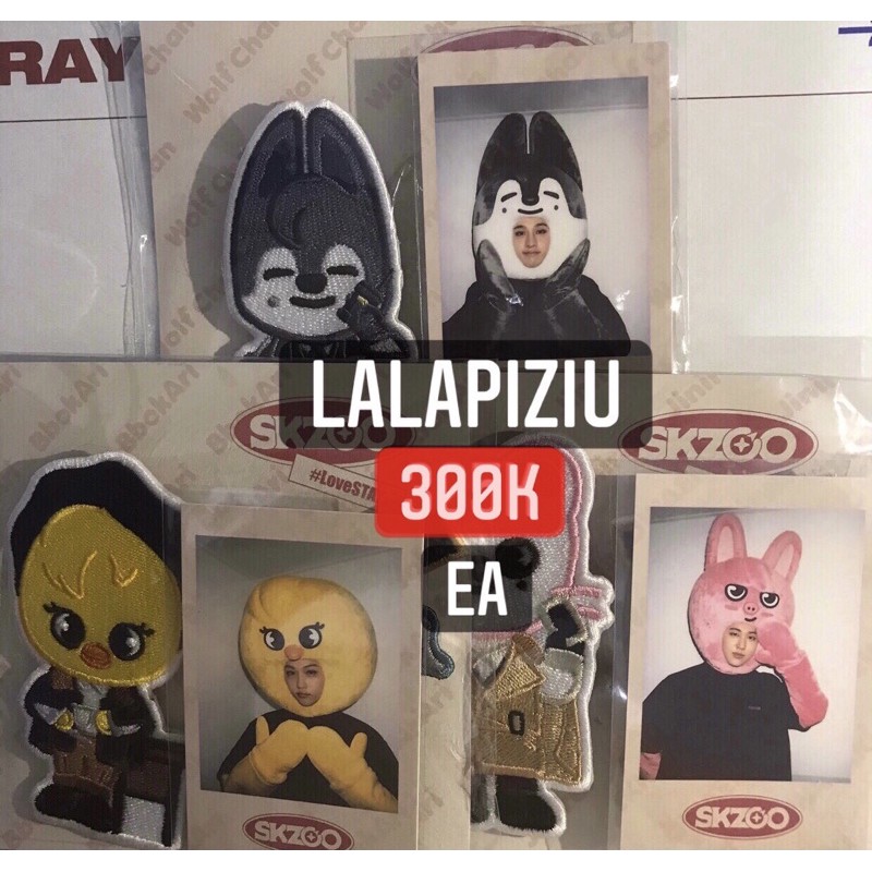 Stray Kids SKZOO & SKZ-X 1st Fanmeeting Official Merch With POB ID Picture Wappen Set Pin Button