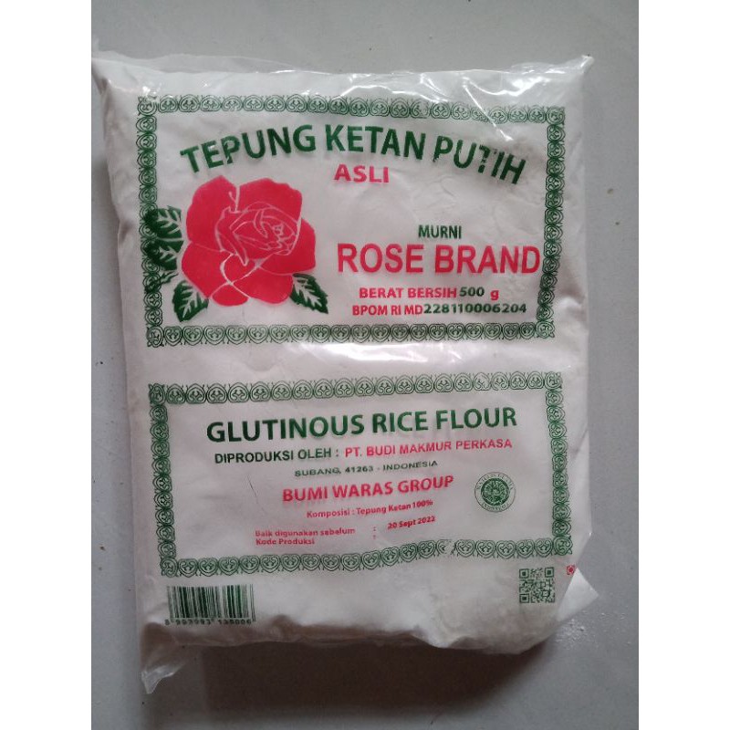 

tepung ketan putih rosebrand 500 gram