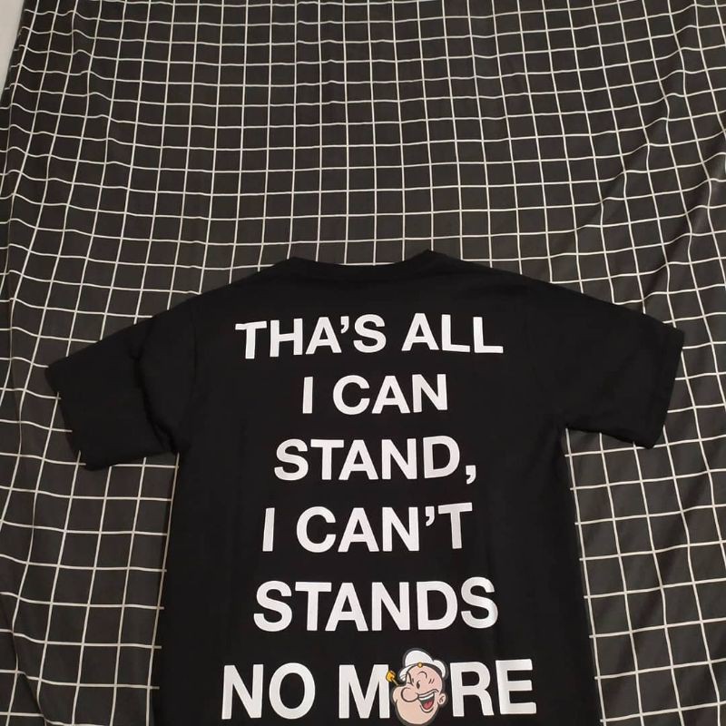 TSHIRT THANKSINSOMNIA X POPEYE BLACK ORIGINAL 100%  (COD)