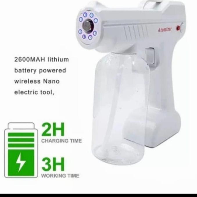 Alat penyemprot disinfektan elektrik nirkabel semprot uap nano Termurah