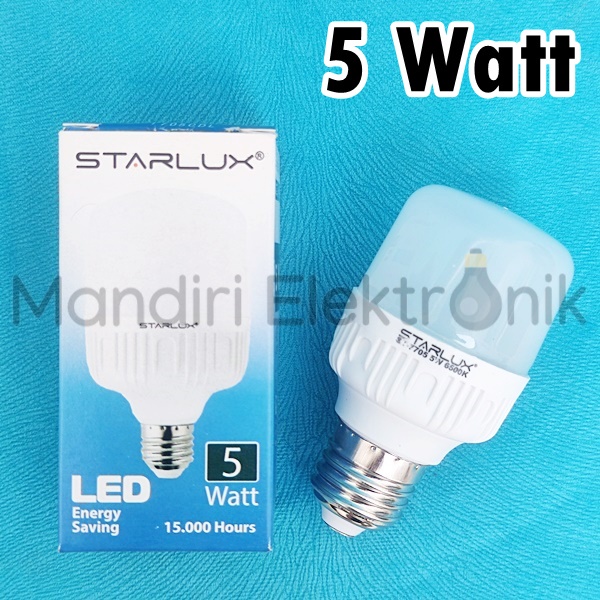 Lampu LED Kapsul 5 Watt Starlux Putih - Lampu LED Murah Starlux 5 Watt Putih