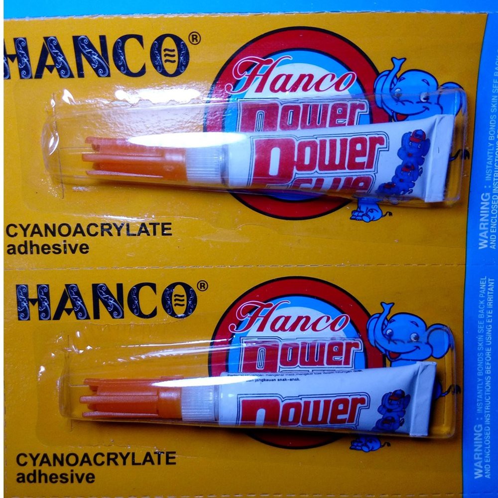 

Lem instan power glue untuk porcelin plastik logam kayu dll