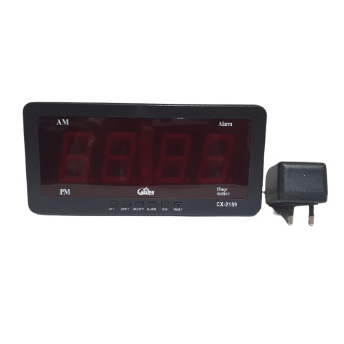 Jam Digital LED Merah Alarm Dinding Meja Clock Caixing CX2159