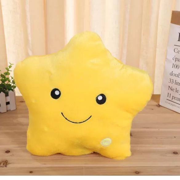 Segera Beli Boneka LED Bantal Nyala Mainan Import Bintang / Bantal Tidur / Hiasan Kamar