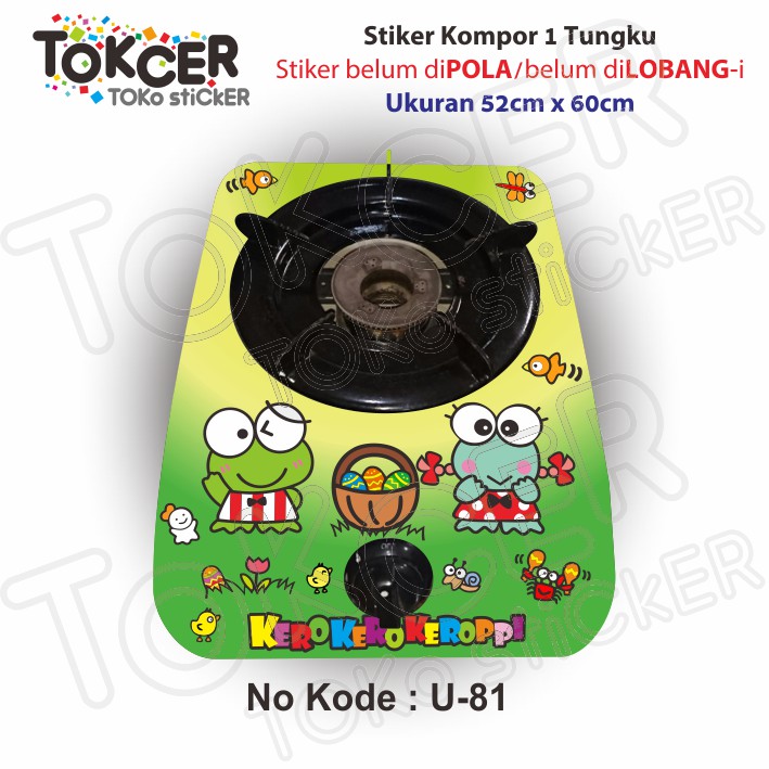 Stiker Kompor 1 Tungku dan Magic COM KEROPPI