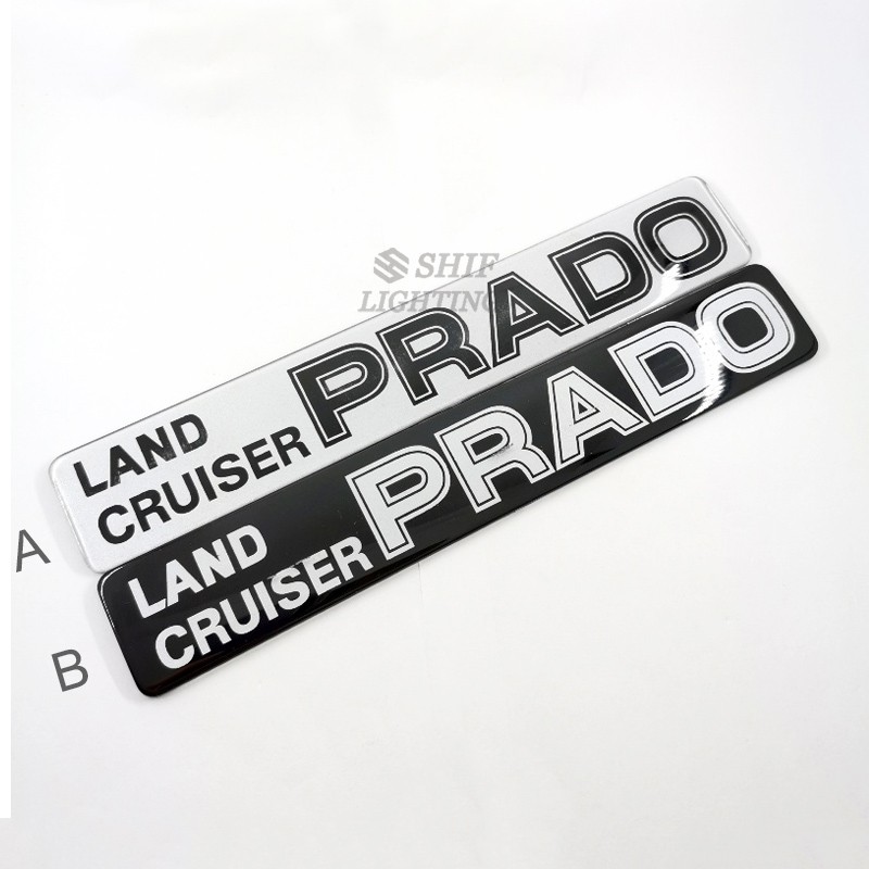 1 x ABS LAND CRUISER PRADO Logo Car Auto Side Rear Emblem Badge Marker Sticker Decal TOYOTA PRADO