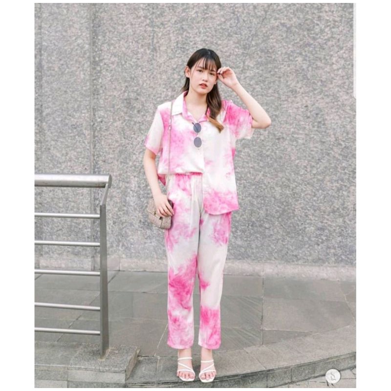 (Bisa COD) Setelan Cewek Dailywear! Setelan Perempuan Celana Panjang Bahan Rayon