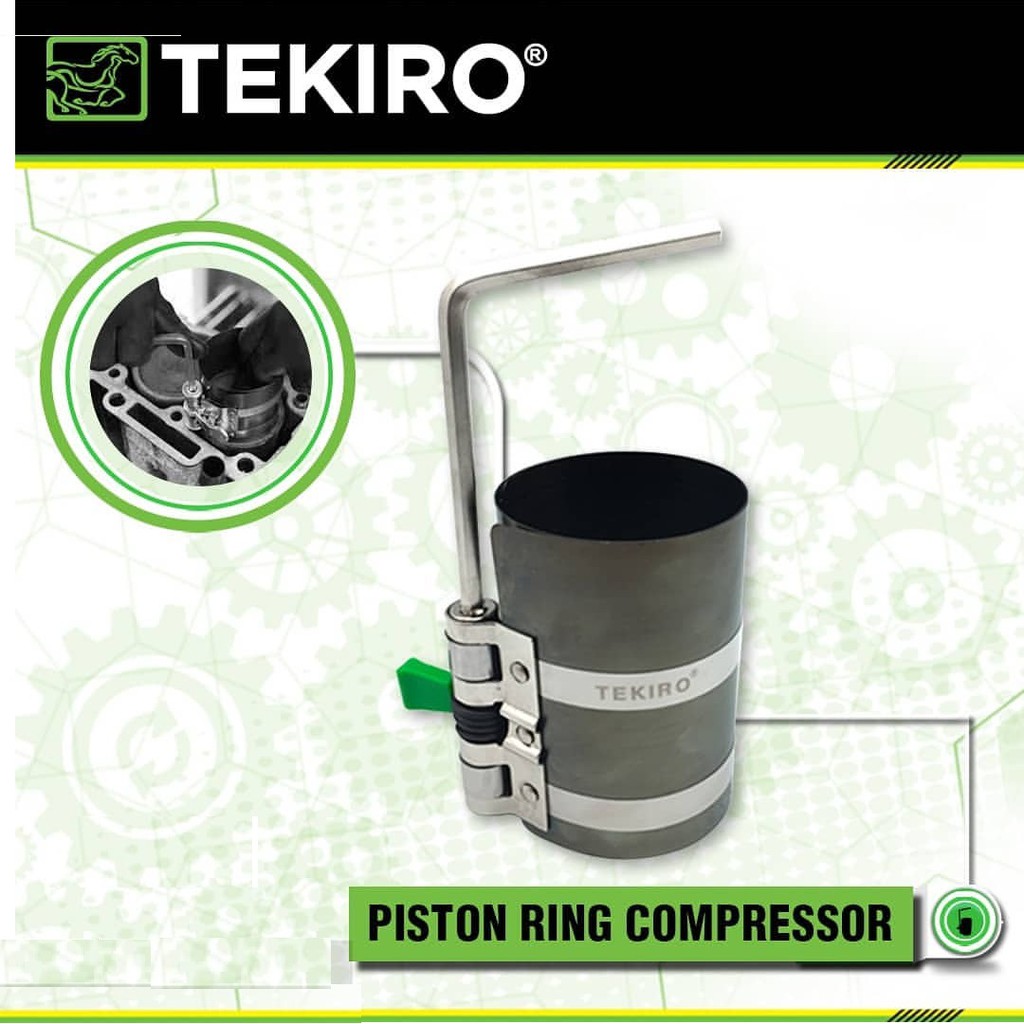 Tekiro Piston Ring Compressor 3&quot; x 57-125 Treker Alat Press Ring Seher