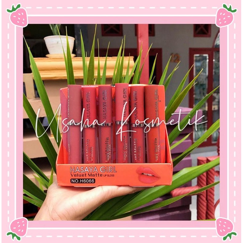 PROMO LIPGLOSS MATTE THAILAND HARUM PEACH DARI HASAYA GIRL NO.H6066