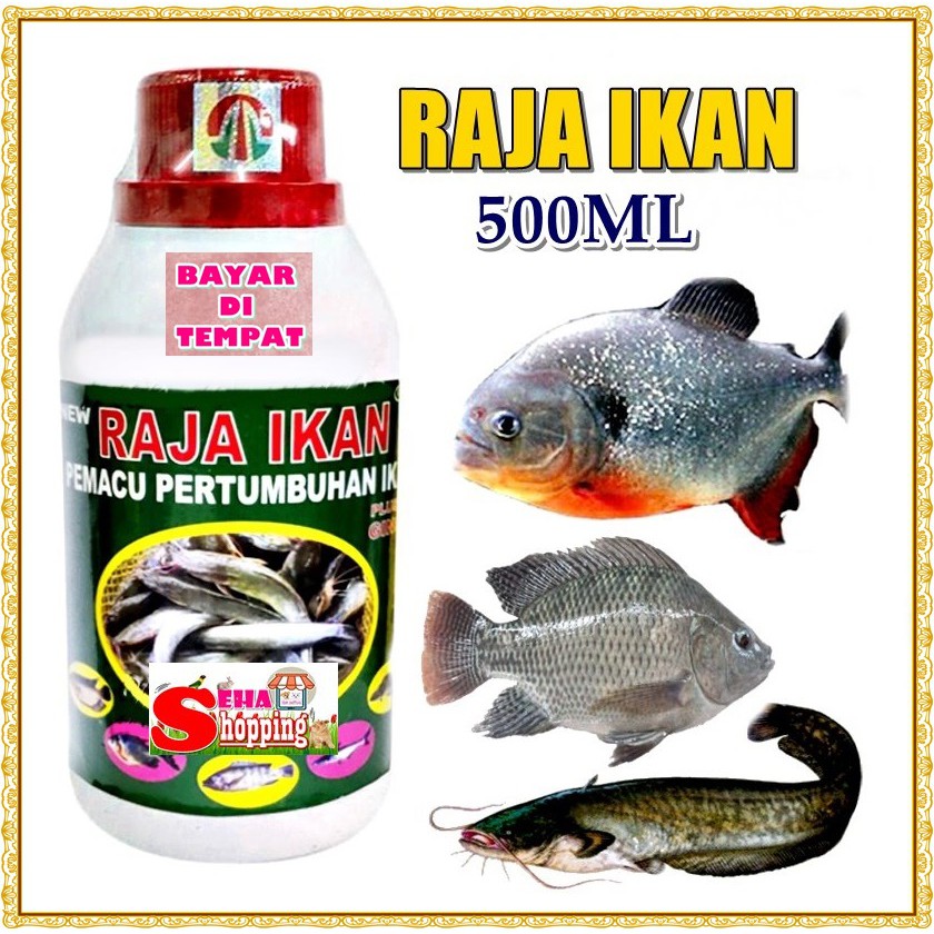 Raja Ikan 500 ml - Obat Penambah Nafsu Makan Ikan Lele Bawal Nila Patin  Gurame Ikan Mas Dan Lainnya