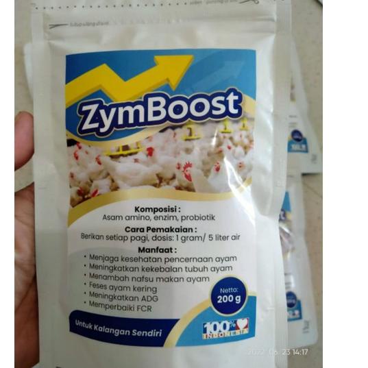 Bagus Dipakai.. Suplemen Asam amino enzyme pertumbuhan ayam broiler zymboost