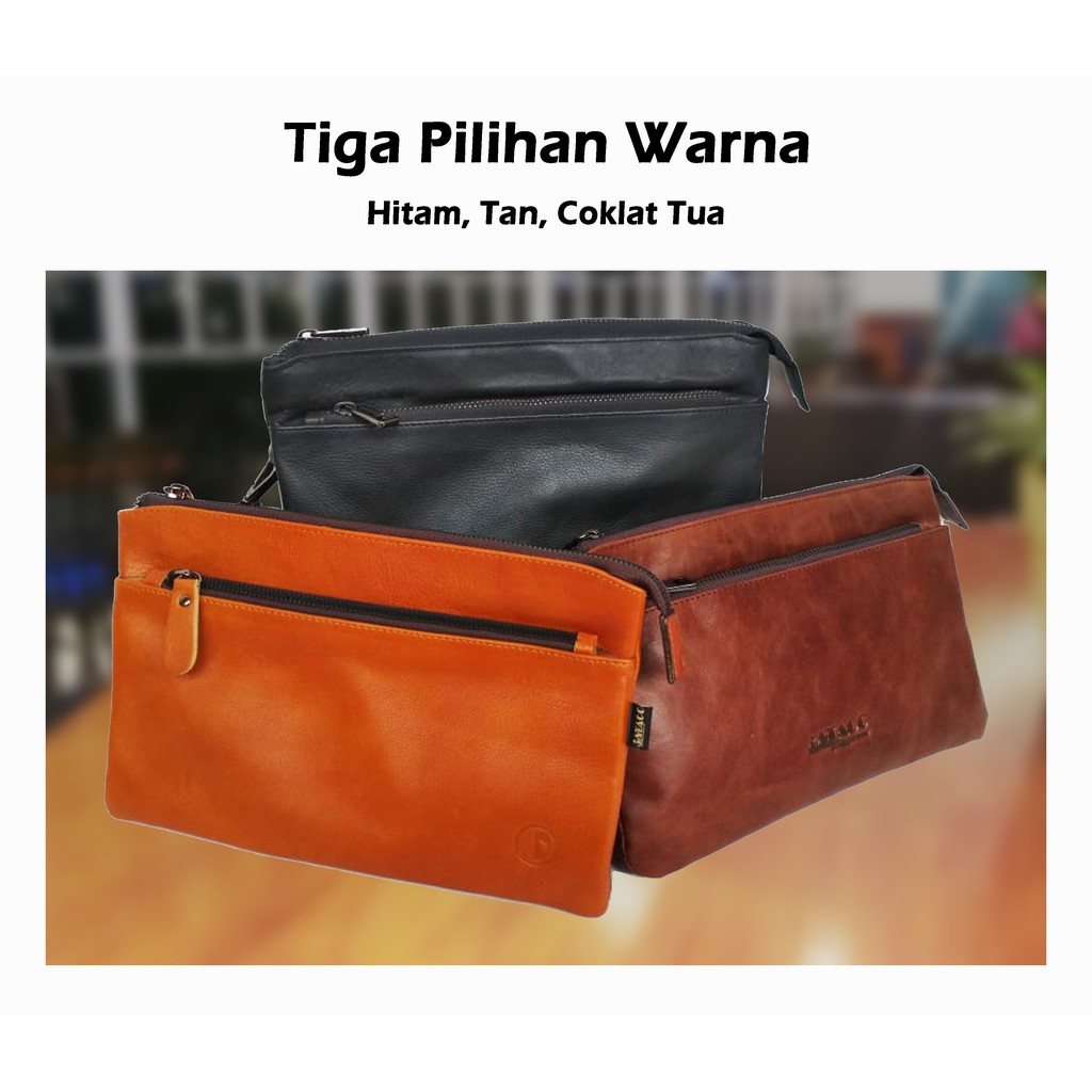 Tas Tangan Pria premium / Hand Bag Pria dan wanita kulit  kulit asli .Tas selpang pria dan wania kulit asli bergaransi