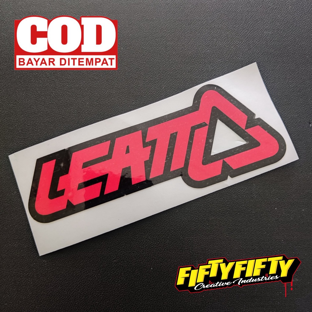 Stiker Print Cut LEAT Stiker Printing Laminasi Glossy Stiker Motor Mobil Helm Sudah Membentuk Pola Desain