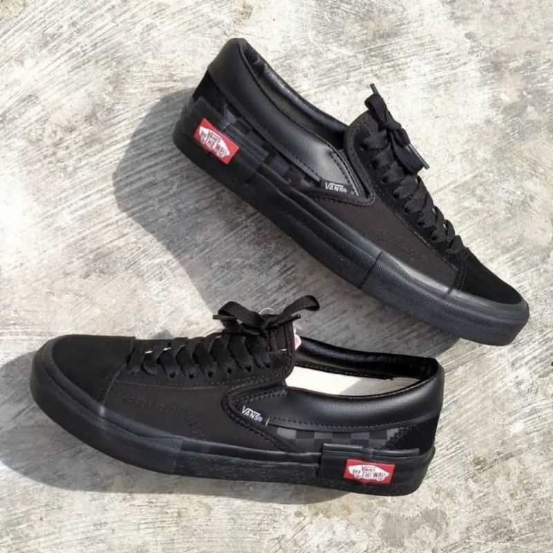 Vans Slipon Cut and Paste Classic Black Black
