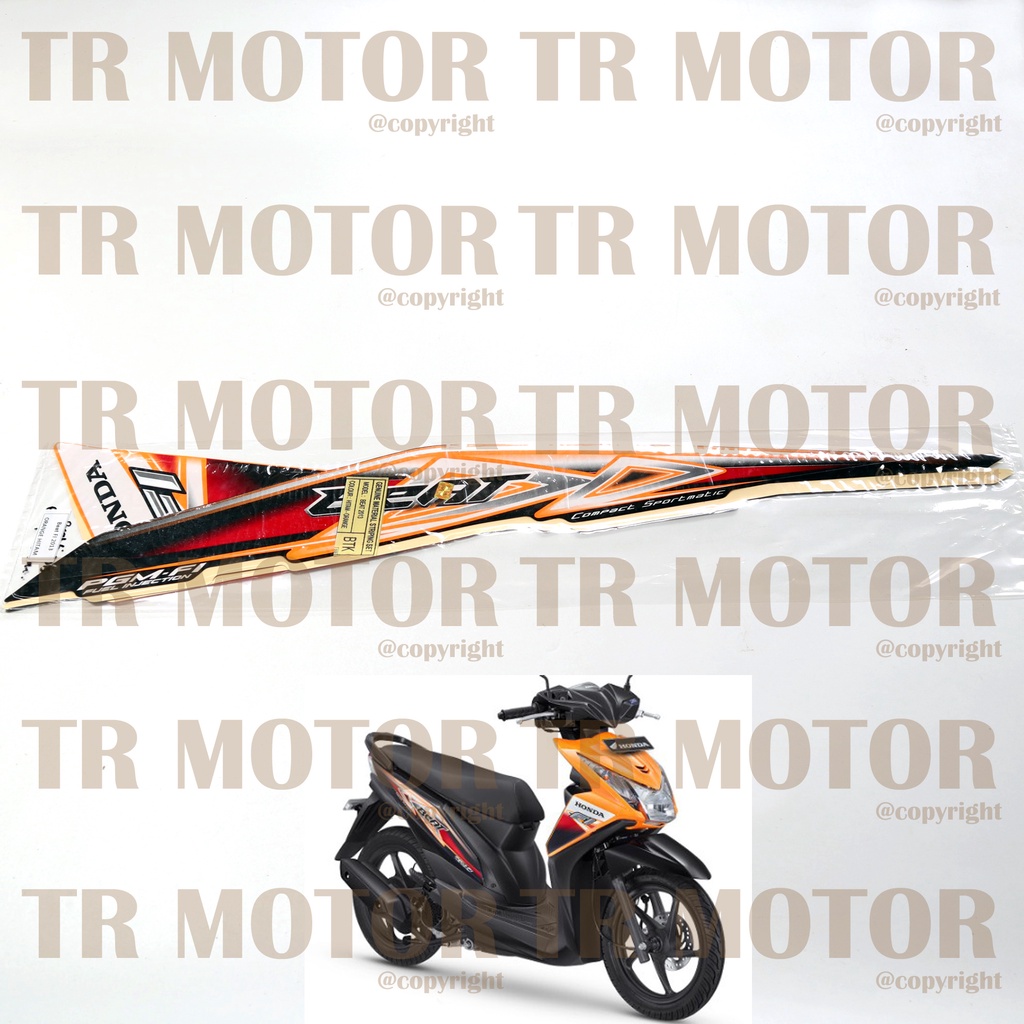 Stiker Motor Beat Fi 2013 Sticker Striping Full Body Motor
