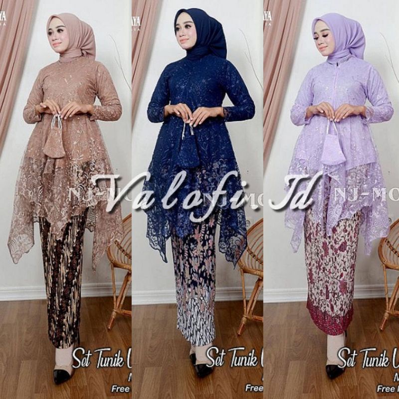 SETELAN KEBAYA TUNIK JUBRAI > KEBAYA MODERN / KEBAYA REMAJA / KEBAYA FAVORITE / KEBAYA BROKAT / KEBA