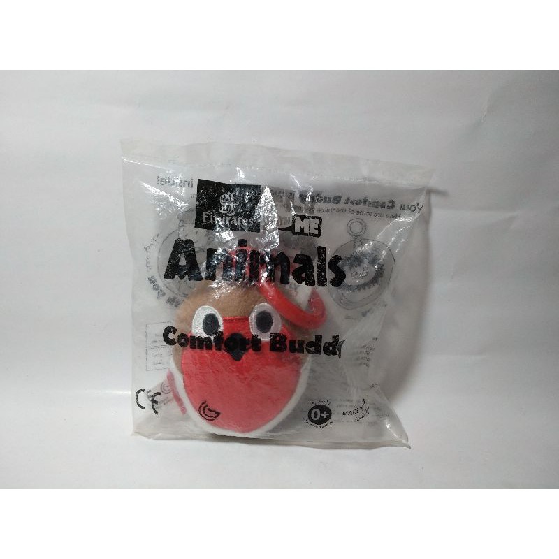Emirates Comfort Buddy Plush Doll Keychain Luggage Tag Boneka Animal Ganci Airlines No Ladybug Bug