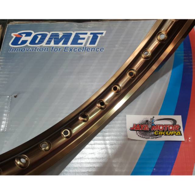 2pcs / Sepasang Velg Comet ring 17 warna Brown