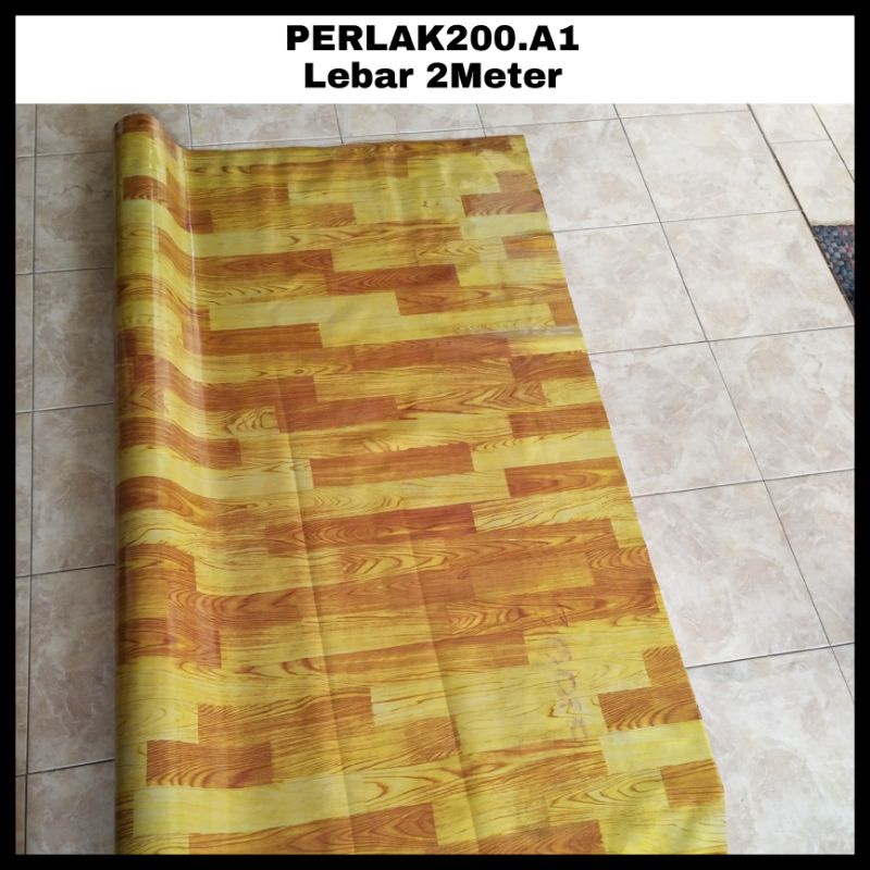 PERLAK LANTAI METERAN MOTIF KAYU 1 meter