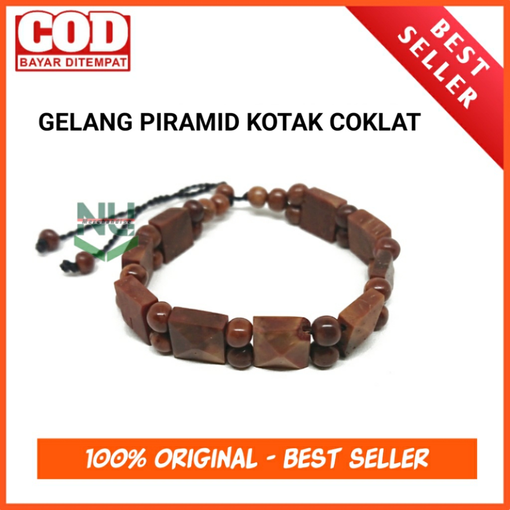 Gelang Kaukah Piramid Kotak /Kokka Original/Kokka Ori/Asli