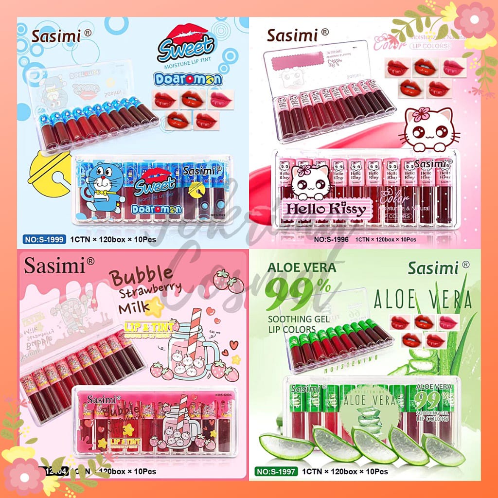 (CYBER) COD TERMURAH ecer termurah Liptint Sasimi R 99% Original  RANDOM KARAKTER