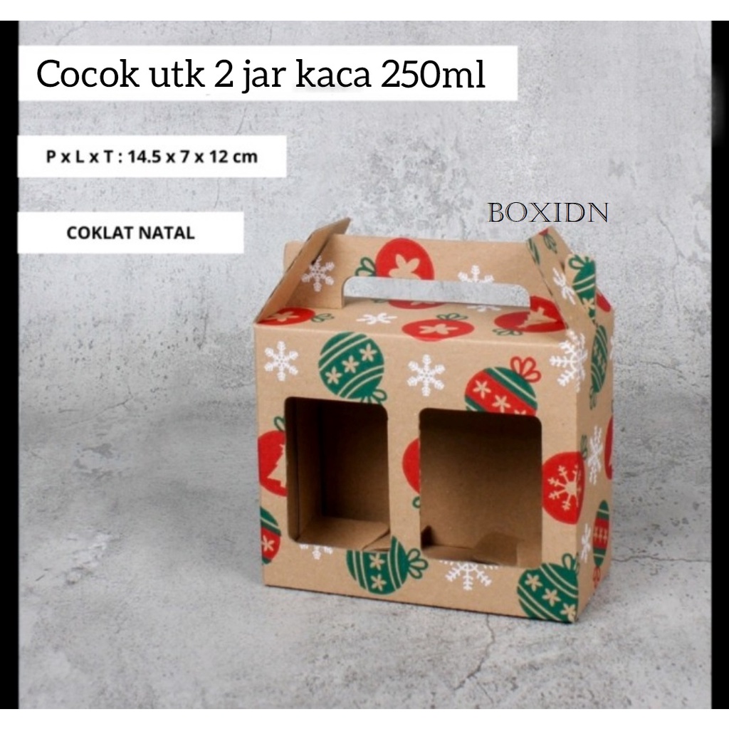 

Box Natal 2 jar 250ml Box Natal 3 jar 250ml Box Lebaran 2 jar 250ml kaca Box lebaran 3 jar 250ml Box Lebaran Cookies Box Hamper Natal Dus Jinjing Dus Tenteng Selai Botol Dus Natal Kotak Natal Packaging Lebaran Box Jar 250ml Box 2 jar 250ml box 3 jar 250ml