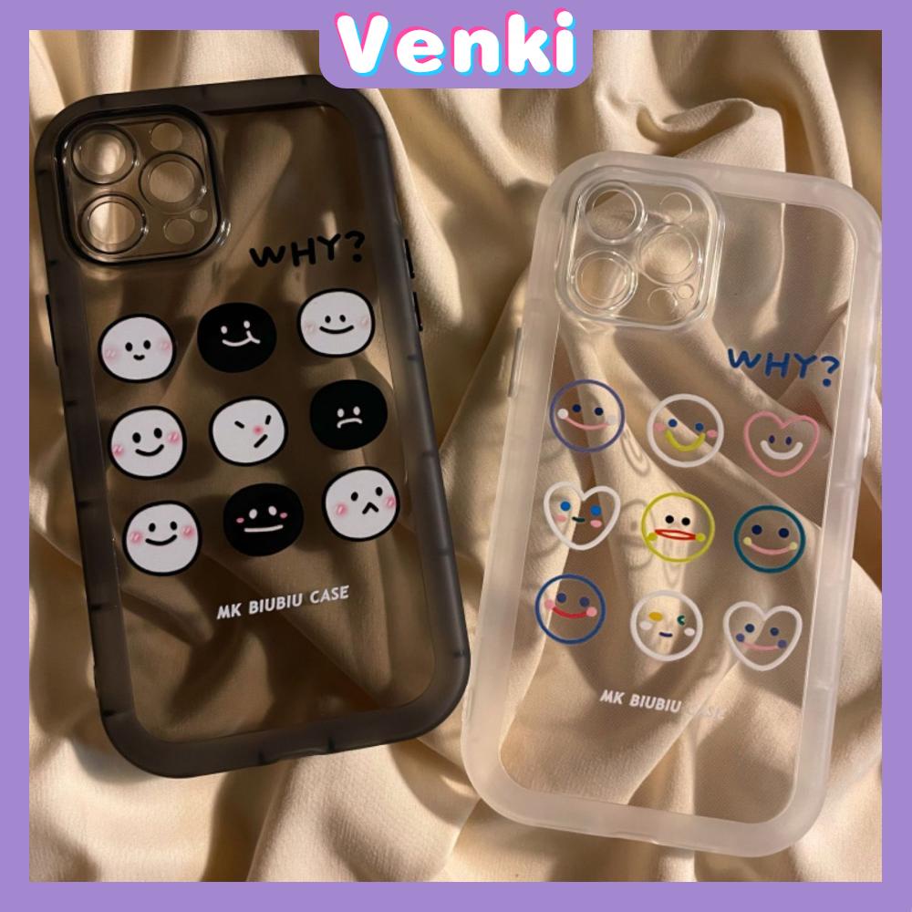 iPhone Case Silicone Soft Case Clear Case Airbag Shockproof Protection Camera Smooth Frosted Cartoon Smiley Compatible For iPhone 11 Pro Max 13 Pro Max 12 Pro Max 7Plus xr XS Max