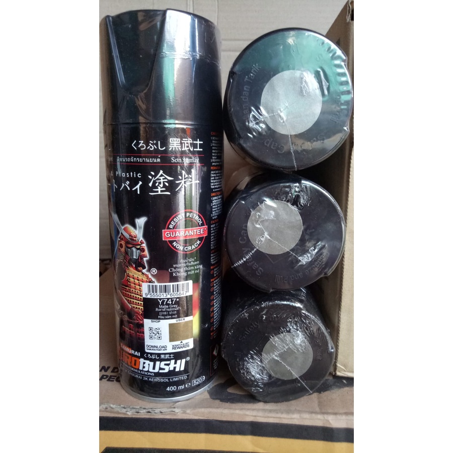 pilok pilox samurai yamaha matte grey y747 y747* yamaha abu 400ml