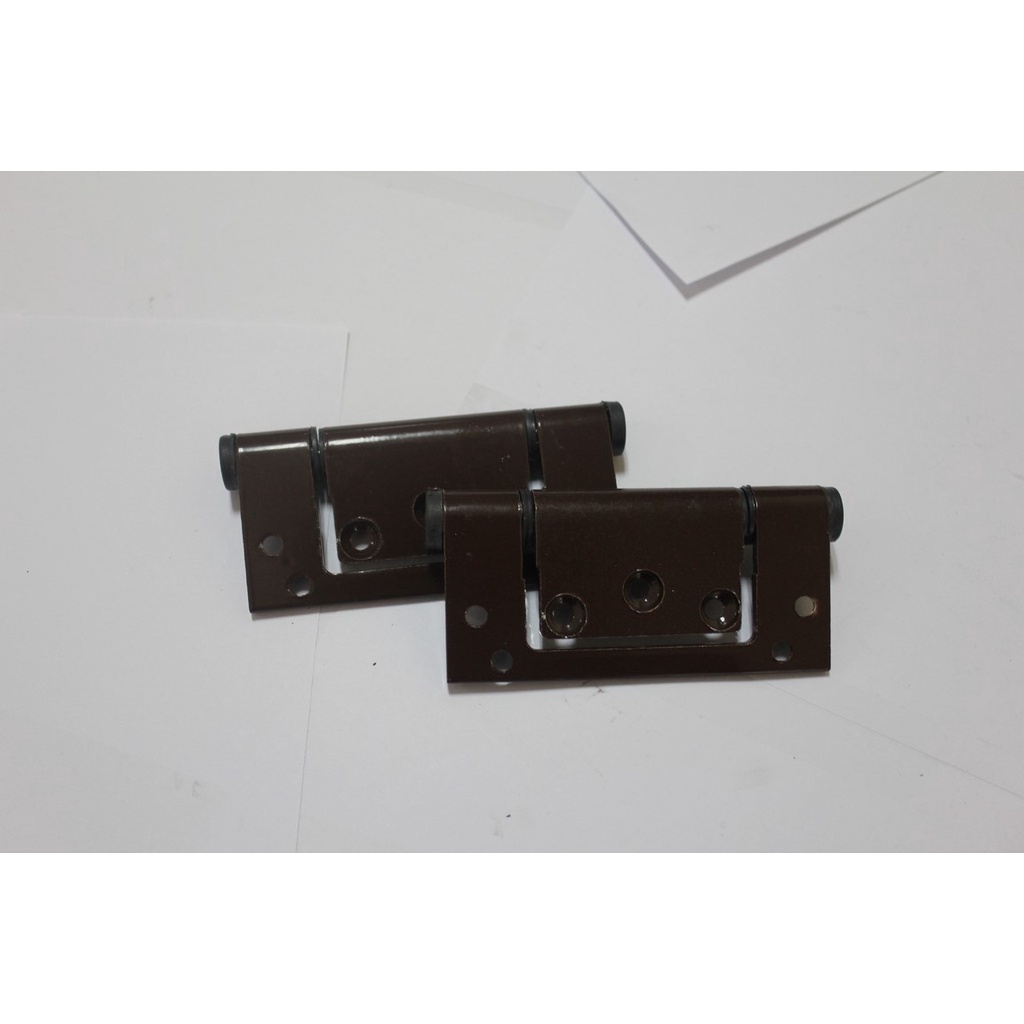 Engsel Pintu Utama Rumah Bahan Aluminium Swing Kamar Mandi Sliding Door Kaca Murah Jendela Kamar Tidur Anti Rayap Anti Karat Baja Kusen Kunci-Brown