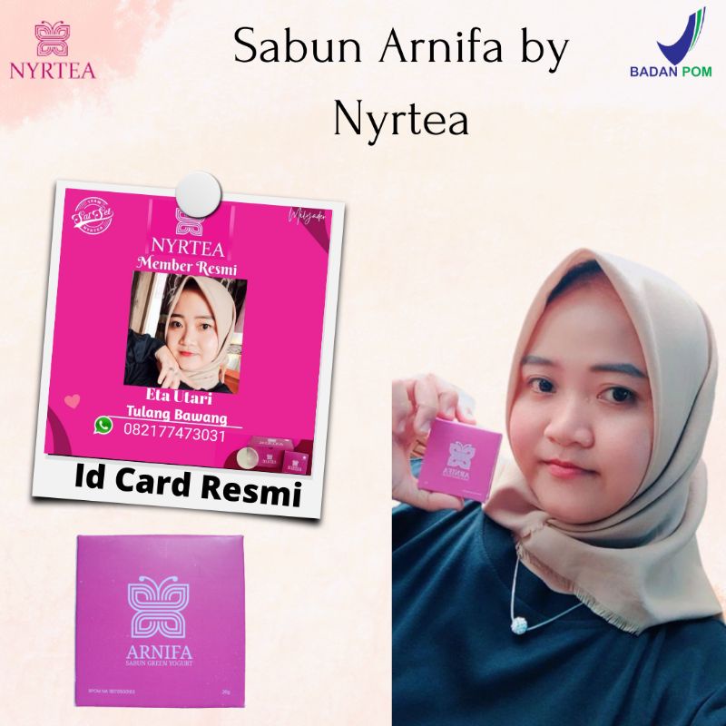 SABUN ARNIFA BY NYRTEA BPOM PEMUTIH BADAN DAN WAJAH