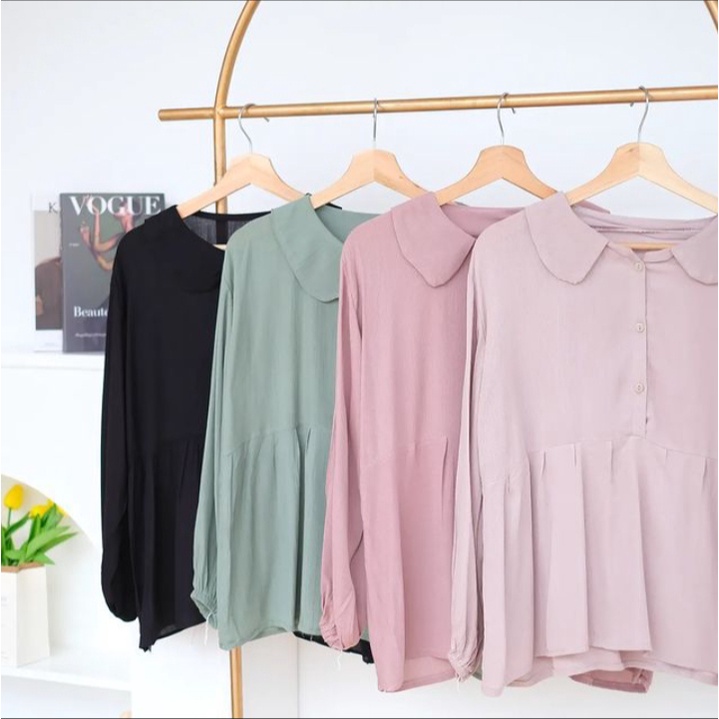 VG // Atasan Blouse Wanita Terbaru // Atasan Simple // Blouse Rayon Crinkle