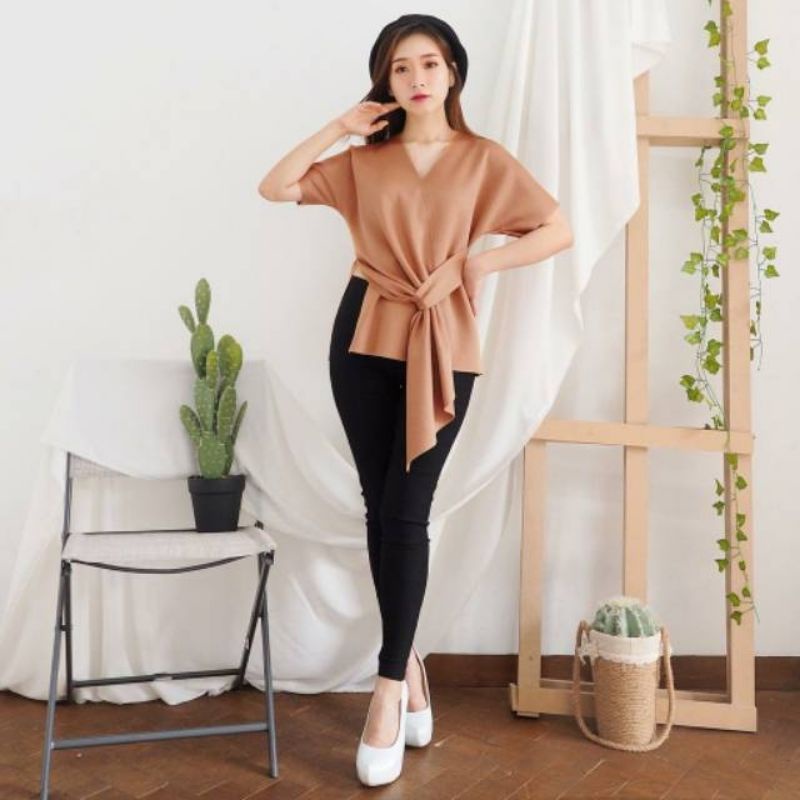 Atasan Blouse Scuba Import / Atasan scuba - 204