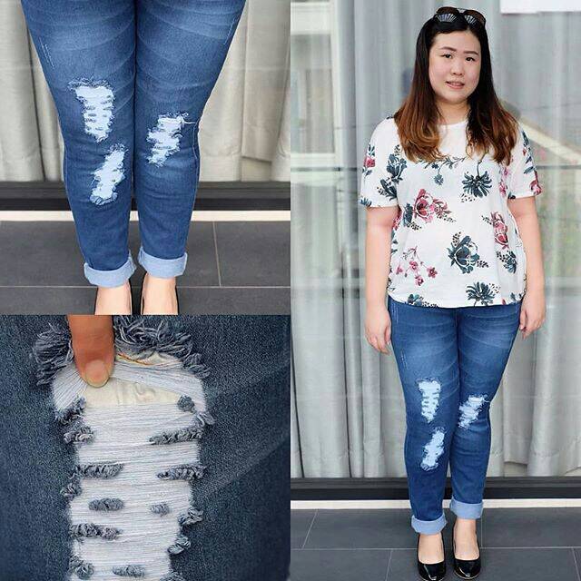 CELANA RIPPED JEANS SUPERBIG ROBIN RIPPED JEANS