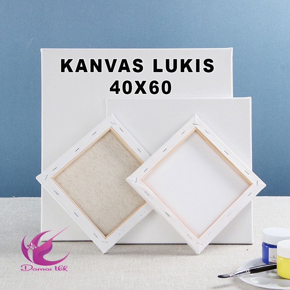 

Kanvas Lukis 40x60 / Stretched Canvas Board 40 x 60 cm For Acrylic Painting & Oil Painting