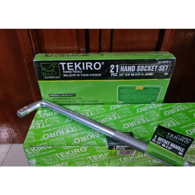 gagang sock L 1/2 inch × 12 inch tekiro