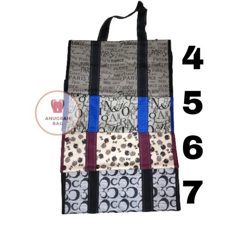 TAS BELANJA / SHOPPING BAG JUMBO 7 MOTIF KUALITAS BAGUS HARGA MURAH