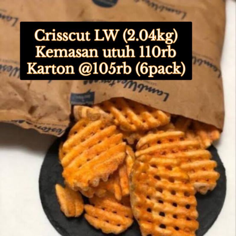 

CINGS LAMB WESTON Crisscut / Waffle Karton kartonan Lambweston