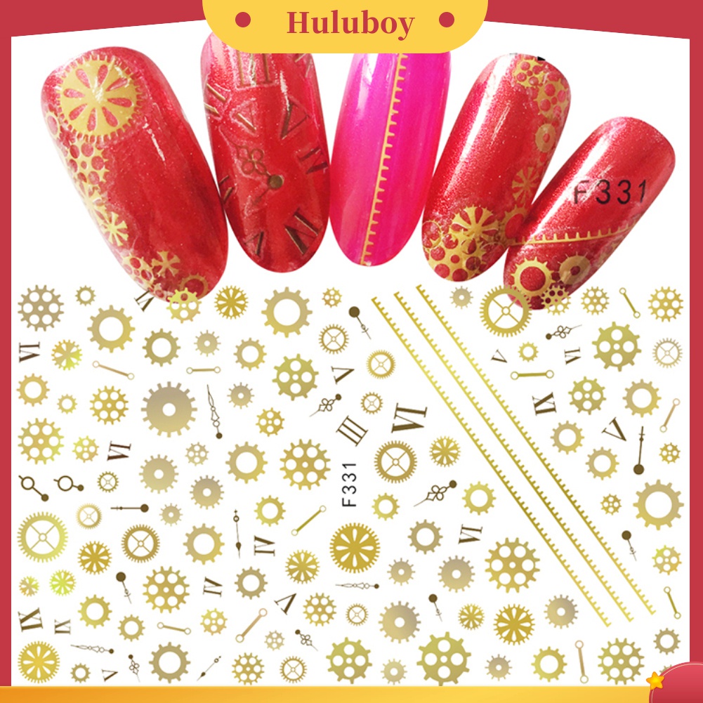 Huluboy Huluboy♡ Stiker Nail Art Motif Buah / Bunga / Daun / Tanaman