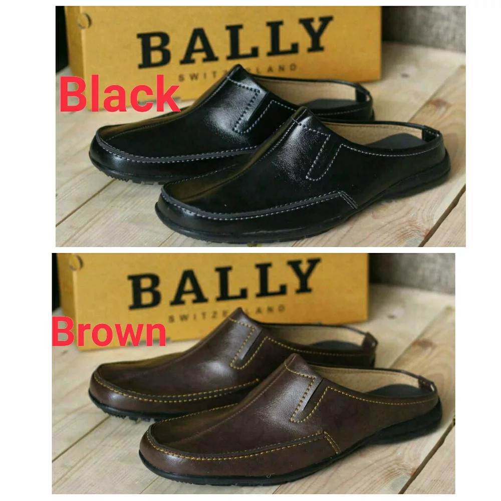 Sandal Sepatu Bally Kulit

