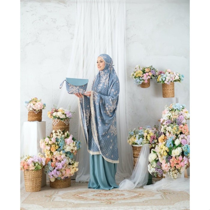 New MUKENA DEWASA RAYON BALI 2IN1 ARUNA MELANI RESLETING JUMBO WANITA